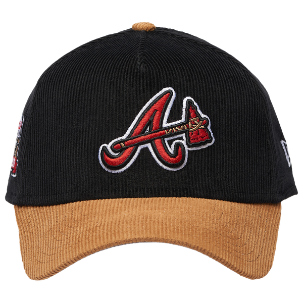 New Era Braves 940AF Cord Cap - Adult - Tan/Black - Image 2