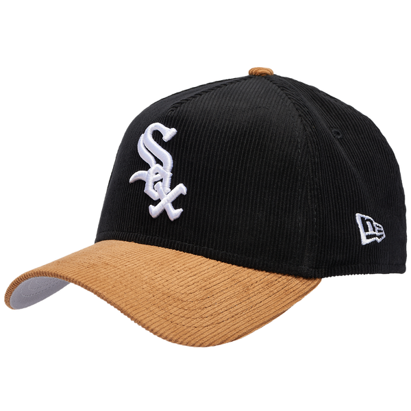 New Era White Sox 940AF Cord Cap - Adult - Black/Tan
