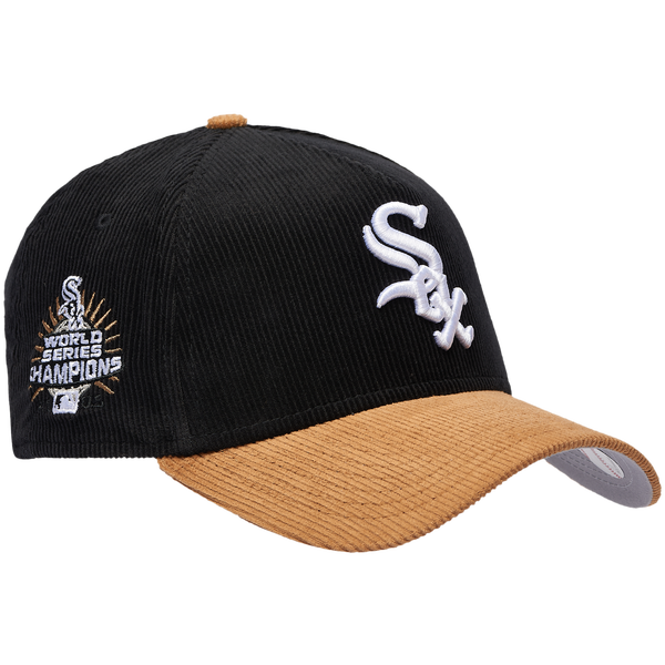 New Era White Sox 940AF Cord Cap - Adult - Black/Tan - Image 2