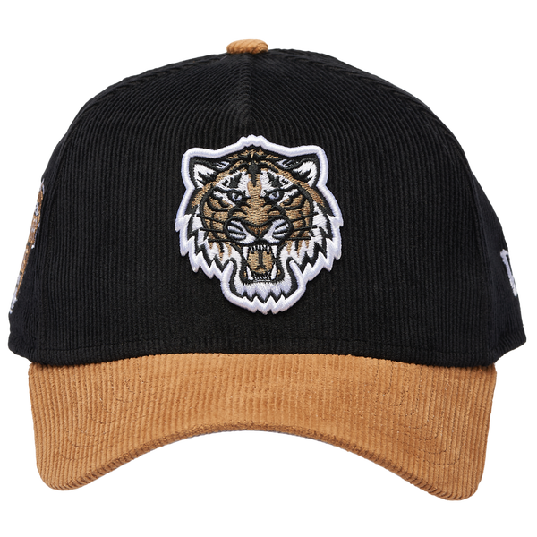New Era Tigers 940AF Cord Cap - Adult - Black/Tan - Image 2