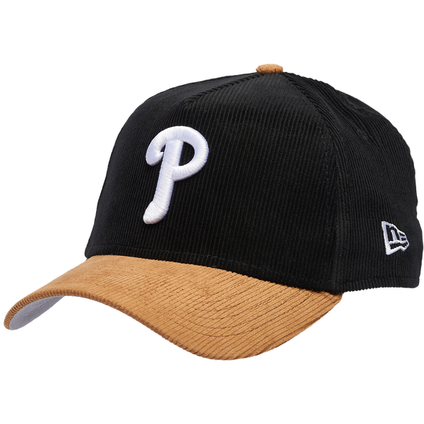 New Era Phillies 940AF Cord Cap - Adult - Black/Tan