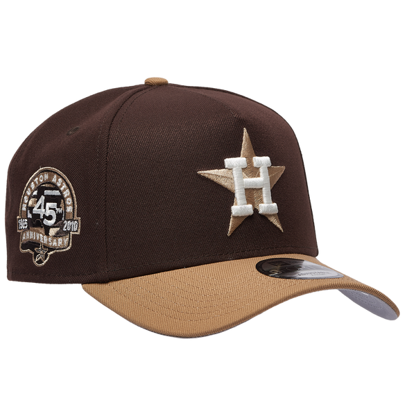 New Era Astros 940AF Cap - Adult - Brown/Tan - Image 3