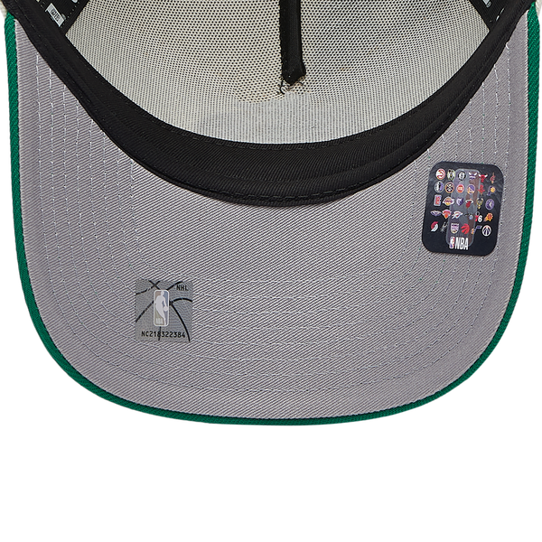 New Era Celtics 940 A Frame HWC Cap - Adult - Chrome/Kelly - Image 5
