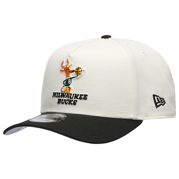 New Era Bucks 940 A Frame HWC Cap - Adult - Black/Chrome