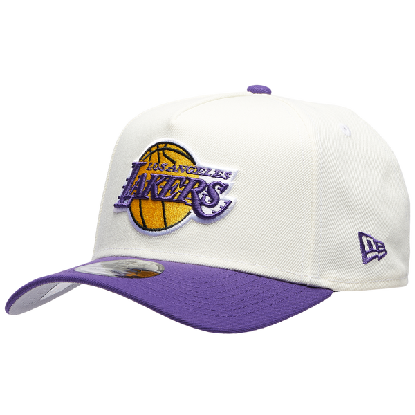 New Era Lakers 940 A Frame HWC Cap - Adult - Chrome/Purple