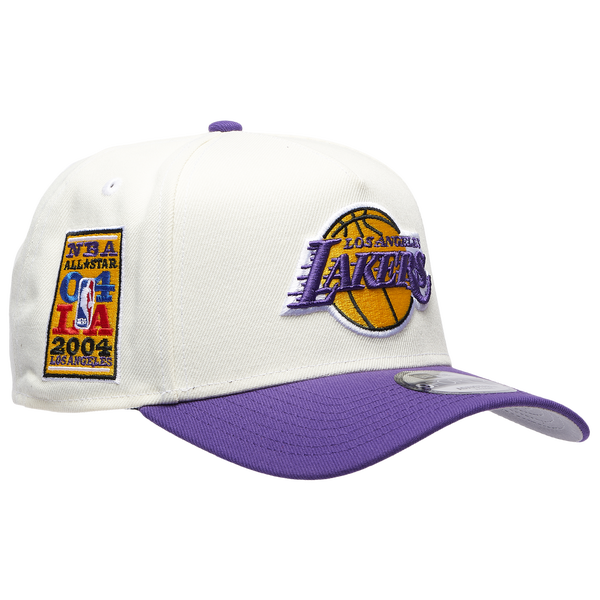 New Era Lakers 940 A Frame HWC Cap - Adult - Chrome/Purple - Image 3