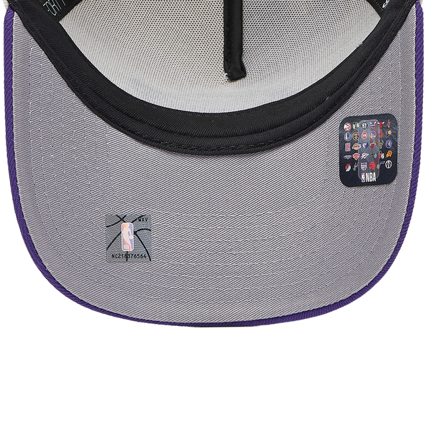 New Era Lakers 940 A Frame HWC Cap - Adult - Chrome/Purple - Image 5