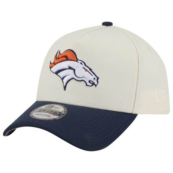 New Era NFL 9FORTY A-Frame Cap - Adult - Chrome/Navy