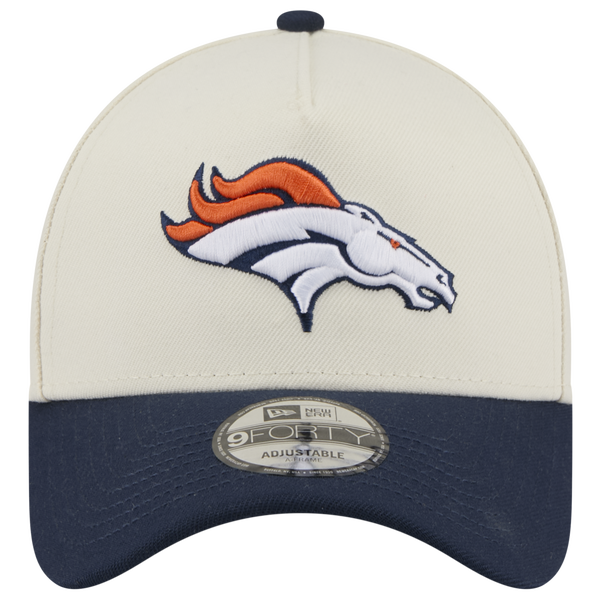 New Era NFL 9FORTY A-Frame Cap - Adult - Chrome/Navy - Image 2
