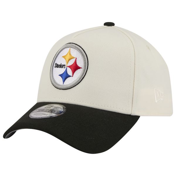 New Era NFL 9FORTY A-Frame Cap - Adult - Black/Chrome