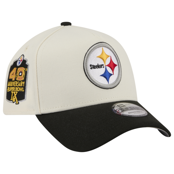 New Era NFL 9FORTY A-Frame Cap - Adult - Black/Chrome - Image 3
