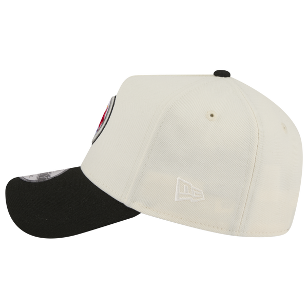 New Era NFL 9FORTY A-Frame Cap - Adult - Black/Chrome - Image 4