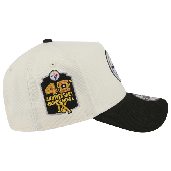 New Era NFL 9FORTY A-Frame Cap - Adult - Black/Chrome - Image 5