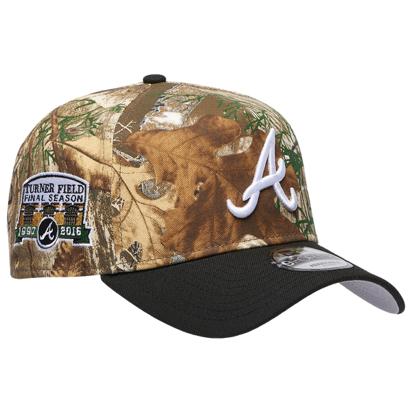 New Era Braves 940 A-Frame RealTree Cap - Adult - Camo/Black - Image 3