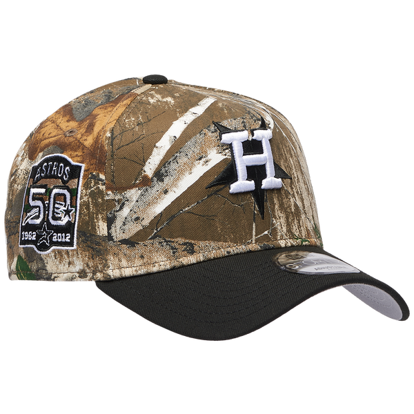 New Era Astros 940 A-Frame RealTree Cap - Adult - Black/Camo - Image 3