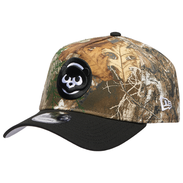 New Era Cubs 940 A-Frame RealTree Cap - Adult - Camo/Black