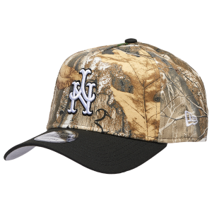 New Era Mets 940 A-Frame RealTree Cap - Adult - Camo/Black