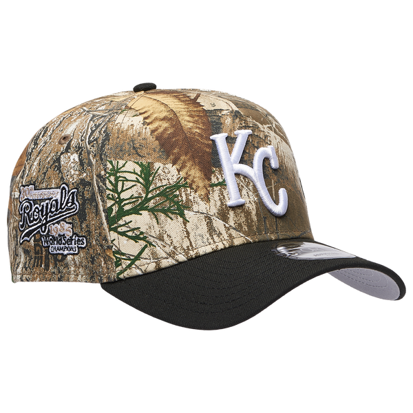 New Era Royals 940 A-Frame RealTree Cap - Adult - Camo/Black - Image 3