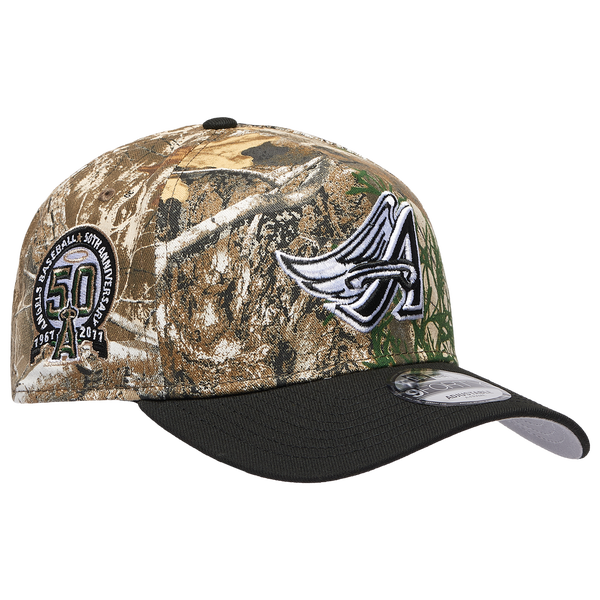 New Era Angels 940 A-Frame RealTree Cap - Adult - Black/Camo - Image 3