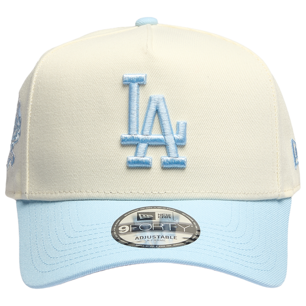 New Era Dodgers 940 A-Frame Cap - Adult - Chrome/Blue - Image 2