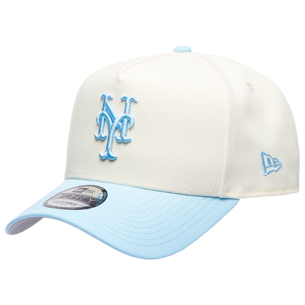 New Era 9FORTY A-Frame Custom Cap - Adult - Chrome/Blue