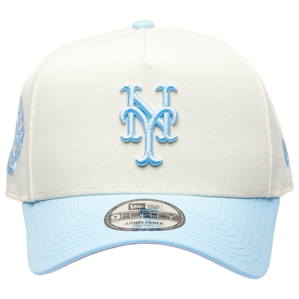 New Era 9FORTY A-Frame Custom Cap - Adult - Chrome/Blue - Image 2