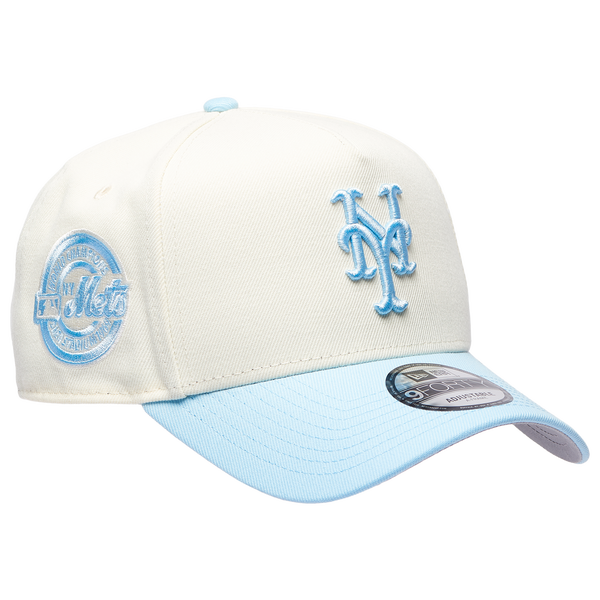 New Era 9FORTY A-Frame Custom Cap - Adult - Chrome/Blue - Image 3