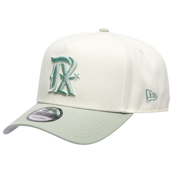 New Era Rangers 940 A-Frame Cap - Adult - Chrome/Green