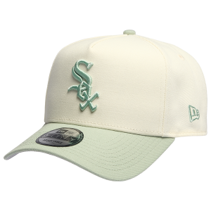 New Era White Sox 940 A-Frame Cap - Adult - Chrome/Green