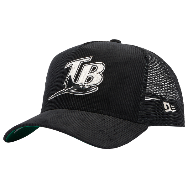 New Era Rays 940 A-Frame Cord Trucker Cap - Adult - Black