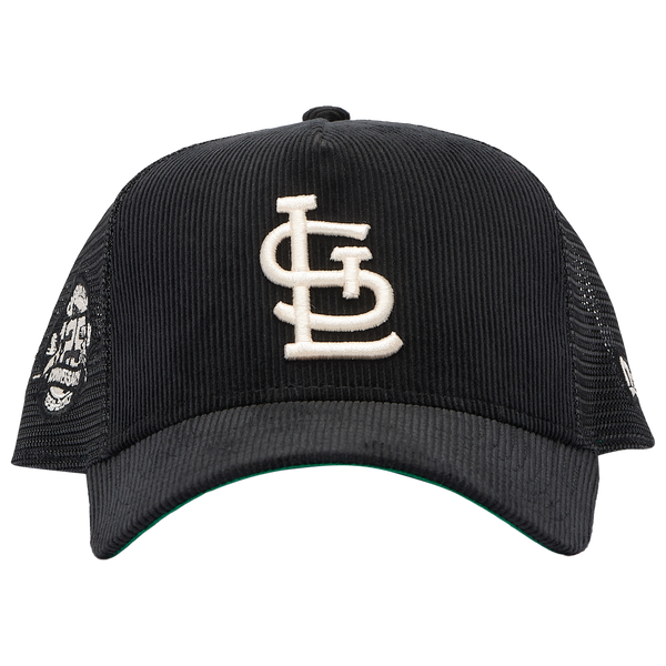 New Era Cardinals 940 A-Frame Cord Trucker Cap - Adult - Black - Image 2