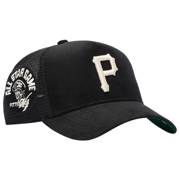 New Era Pirates 940 A-Frame Cord Trucker Cap - Adult - Black - Image 3