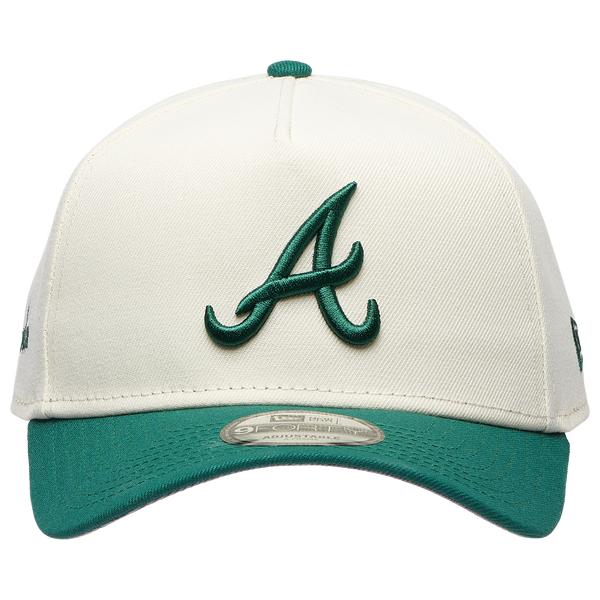New Era Braves 940 A-Frame Cap - Adult - Chrome/Green - Image 2