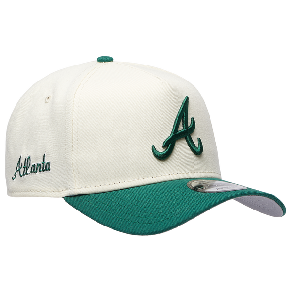 New Era Braves 940 A-Frame Cap - Adult - Chrome/Green - Image 3