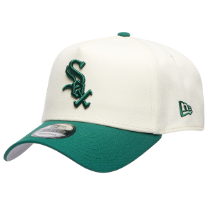New Era White Sox 940 A-Frame Cap - Adult - Chrome/Green