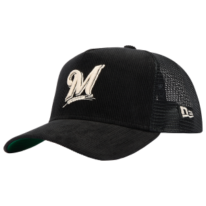 New Era Brewers 940AF Cord Cap - Adult - Black