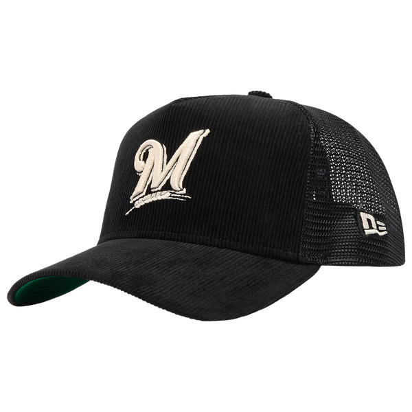 New Era Brewers 940AF Cord Cap - Adult - Black