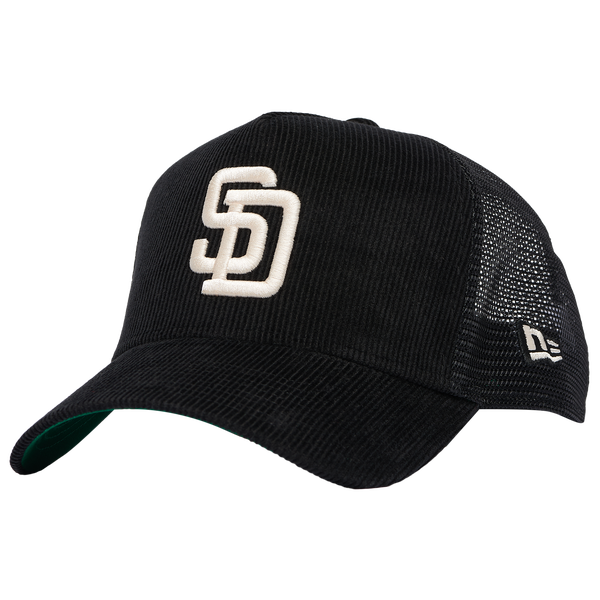 New Era Padres 940AF Cord Cap - Adult - Black