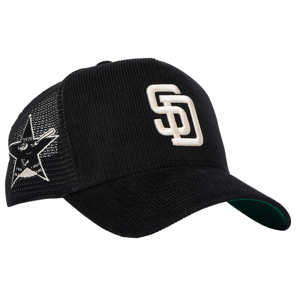New Era Padres 940AF Cord Cap - Adult - Black - Image 3