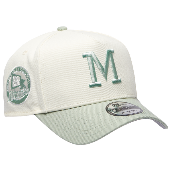 New Era Brewers 940AF Cap - Adult - Sage/Chrome - Image 3