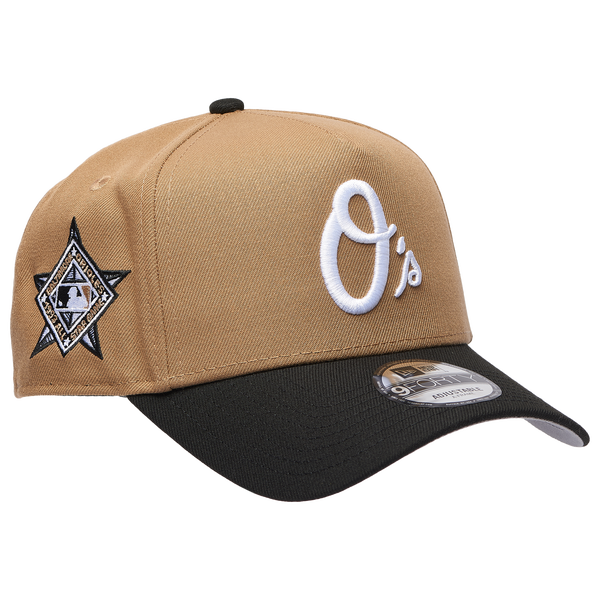 New Era MLB 940 A-Frame Cap - Adult - Khaki/Black - Image 3