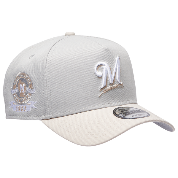New Era MLB 940 A-Frame Cap - Adult - Gray/Silver - Image 3