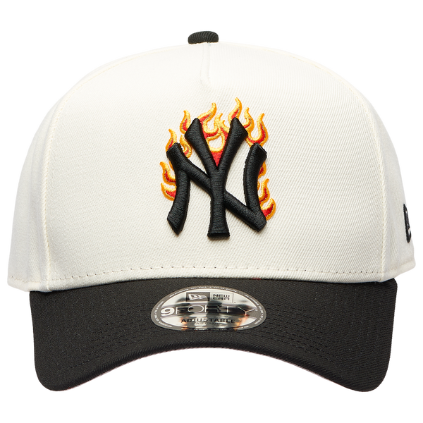 New Era MLB 940 A-Frame Flame Cap - Adult - White/Black - Image 2