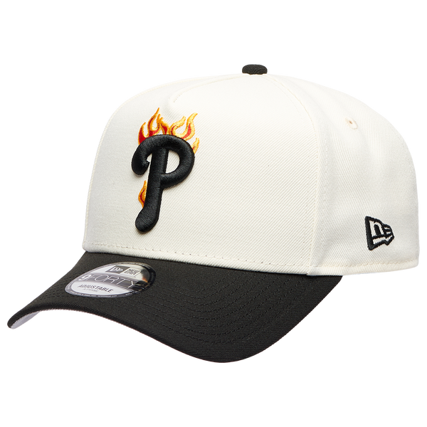 New Era MLB 940 A-Frame Flame Cap - Adult - White/Black