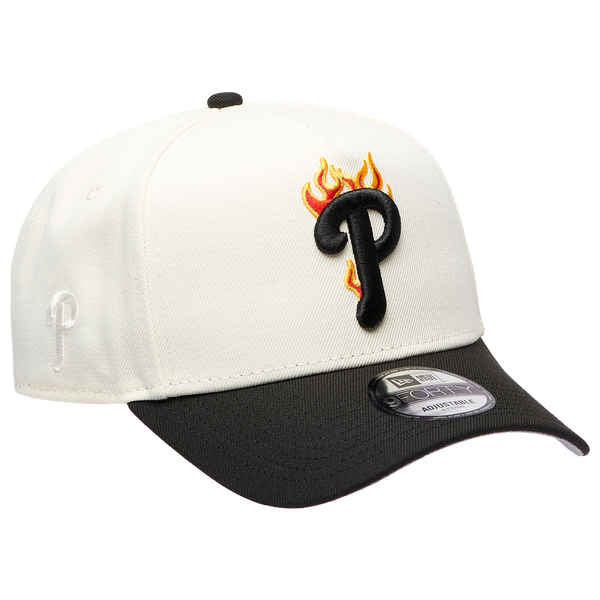 New Era MLB 940 A-Frame Flame Cap - Adult - White/Black - Image 3