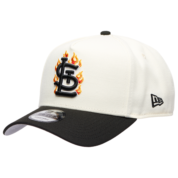 New Era MLB 940 A-Frame Flame Cap - Adult - White/Black