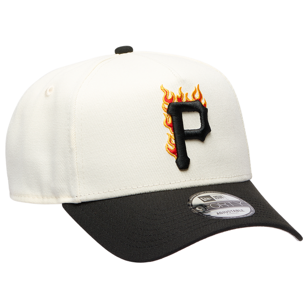 New Era MLB 940 A-Frame Flame Cap - Adult - White/Black - Image 3