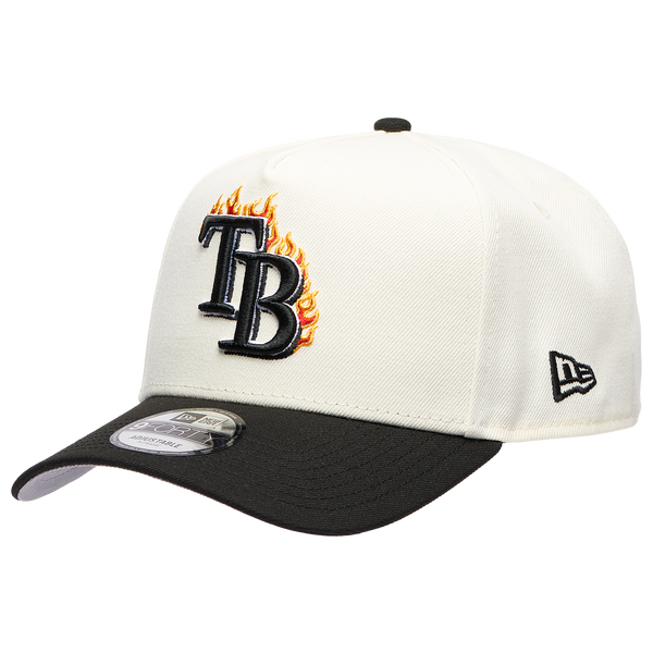 New Era MLB 940 A-Frame Flame Cap - Adult - White/Black