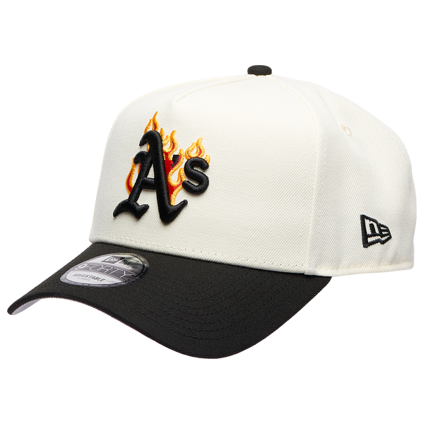 New Era MLB 940 A-Frame Flame Cap - Adult - White/Black