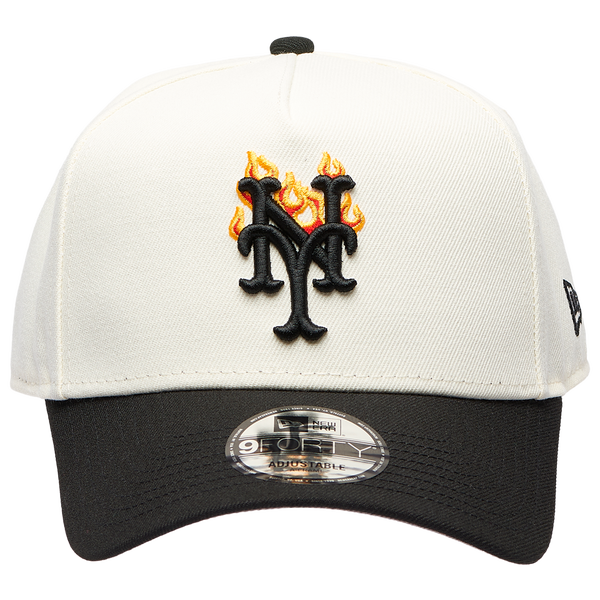 New Era MLB 940 A-Frame Flame Cap - Adult - Black/White - Image 2
